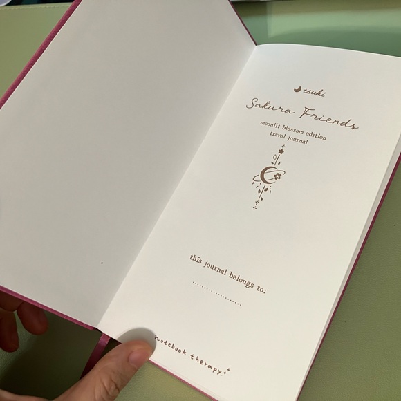 Notebook Therapy Tsuki ‘Moonlit Blossom’ Luxury Travel Notebook 150gsm dotted - Picture 2 of 7